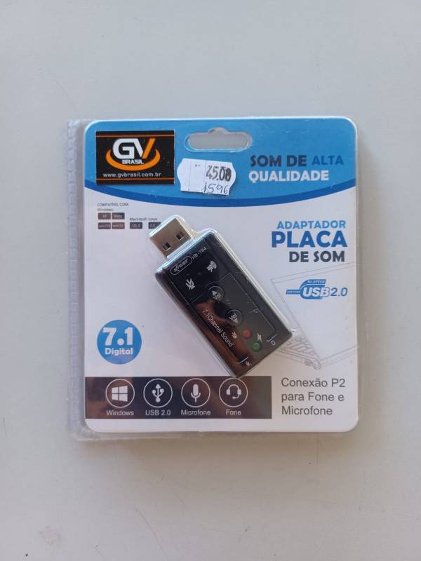 ADAPTADOR USB PARA ÁUDIO 7.1